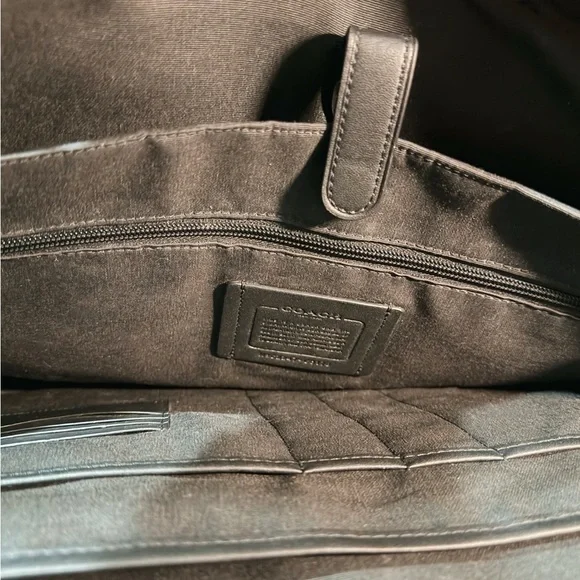 RARE Coach Graham Slim Brief / Laptop Bag – Smooth Calf Leather in Saddle Brown
